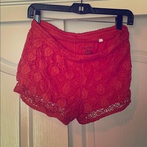 Lacey bright orange shorts